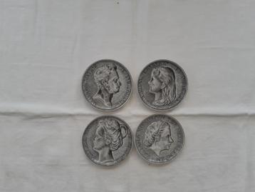 Focke&Meltzer 4x onderzetters Willem 3, Wilhelmina, Juliana beschikbaar voor biedingen