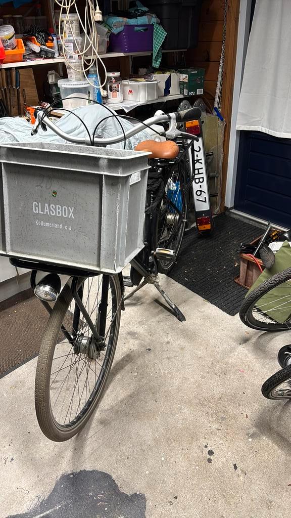Gazelle Damesfiets met Krat - 28! Heavy duty, Fietsen en Brommers, Fietsen | Dames | Moederfietsen, Gebruikt, Gazelle, 53 tot 56 cm