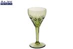 Leerdam – Carola wijnglas – A.D. Copier – Mosgroen – 1953, Verzamelen, Ophalen of Verzenden, Zo goed als nieuw, Overige typen