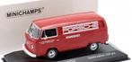 Volkswagen T2 Van 1972 "Porsche Renndienst" Rood 1:43 Minich, Hobby en Vrije tijd, Modelauto's | 1:43, Minichamps, Tschuiten@hotmail.com