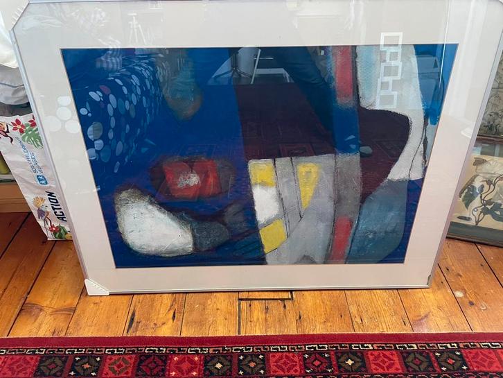 Gouache werk van Jos Schimmer, Antiek en Kunst, Kunst | Litho's en Zeefdrukken, Ophalen