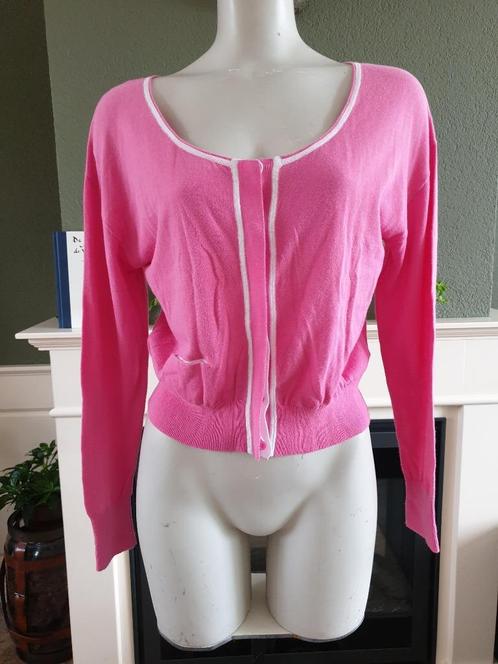 Sandwich super mooi roze vest vestje mt M 38 40, Kleding | Dames, Truien en Vesten, Zo goed als nieuw, Maat 42/44 (L), Roze, Verzenden