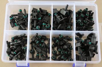 Diesel retourleiding adapters : 85 delige set beschikbaar voor biedingen