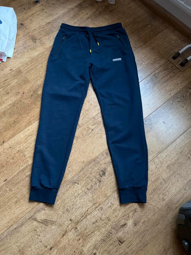 La Machine trainingsbroek maat XL d.blauw, Kleding | Heren, Sportkleding, Gedragen, Overige typen, Maat 56/58 (XL), Blauw, Ophalen of Verzenden