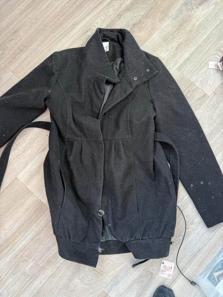 Mamalicious Zwangerschapsjas Maat M, Kleding | Dames, Jassen | Winter, Gedragen, Maat 38/40 (M), Zwart, Ophalen of Verzenden