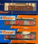 3 Roco PTT Postwagons - Treinmaterieel, Hobby en Vrije tijd, Modeltreinen | H0, Gebruikt, Gelijkstroom of Wisselstroom, Wagon