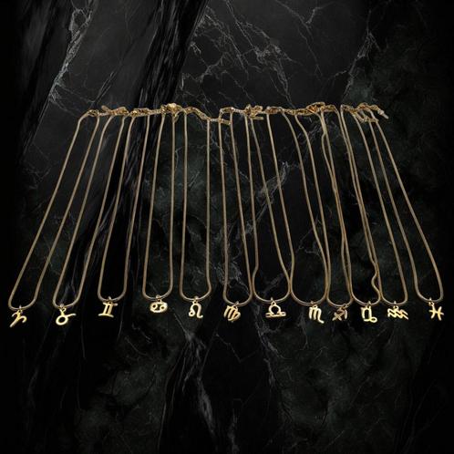 Ketting met sterrenbeeld hangertje, stainless steel, Sieraden, Tassen en Uiterlijk, Kettingen, Nieuw, Overige materialen, Goud