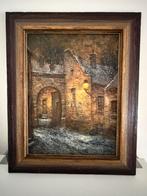 Limburgs straatje, Antiek en Kunst, Kunst | Schilderijen | Klassiek, Ophalen of Verzenden