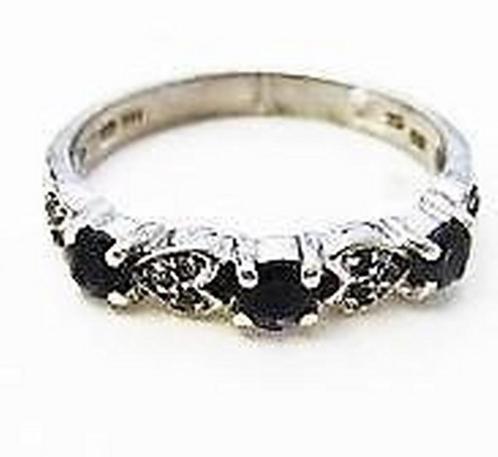 Design ring amethisten en zirkonia's, 925 zilver (7810-60), Sieraden, Tassen en Uiterlijk, Ringen, Zo goed als nieuw, Dame, 17 tot 18