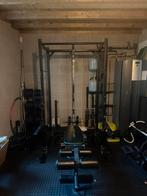 Complete Home Gym met Powercage & Gewichten, Sport en Fitness, Fitnessmaterialen, Ophalen, Zo goed als nieuw, Benen, Overige typen