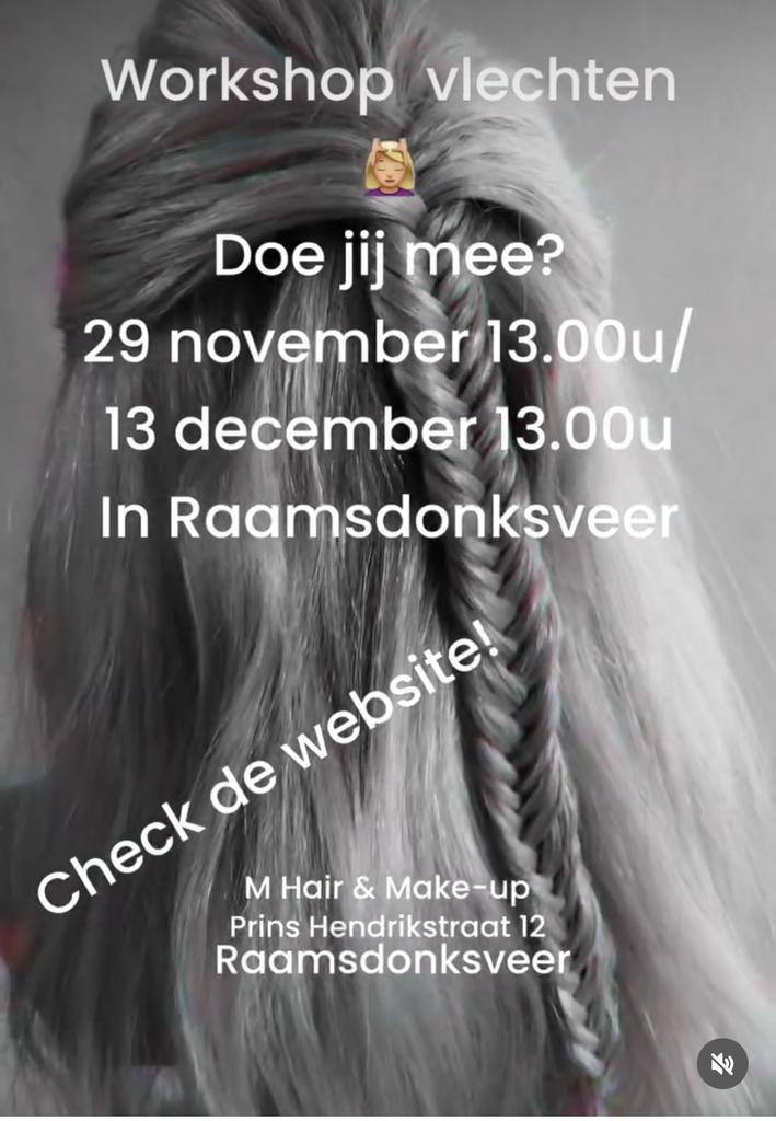 Workshop vlechten, Sieraden, Tassen en Uiterlijk, Uiterlijk | Haarverzorging, Nieuw, Ophalen