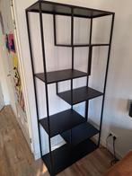 Zwarte Vakkenkast 190x85x35 cm, Huis en Inrichting, Kasten | Boekenkasten, Ophalen, Met plank(en), 50 tot 100 cm, Zo goed als nieuw