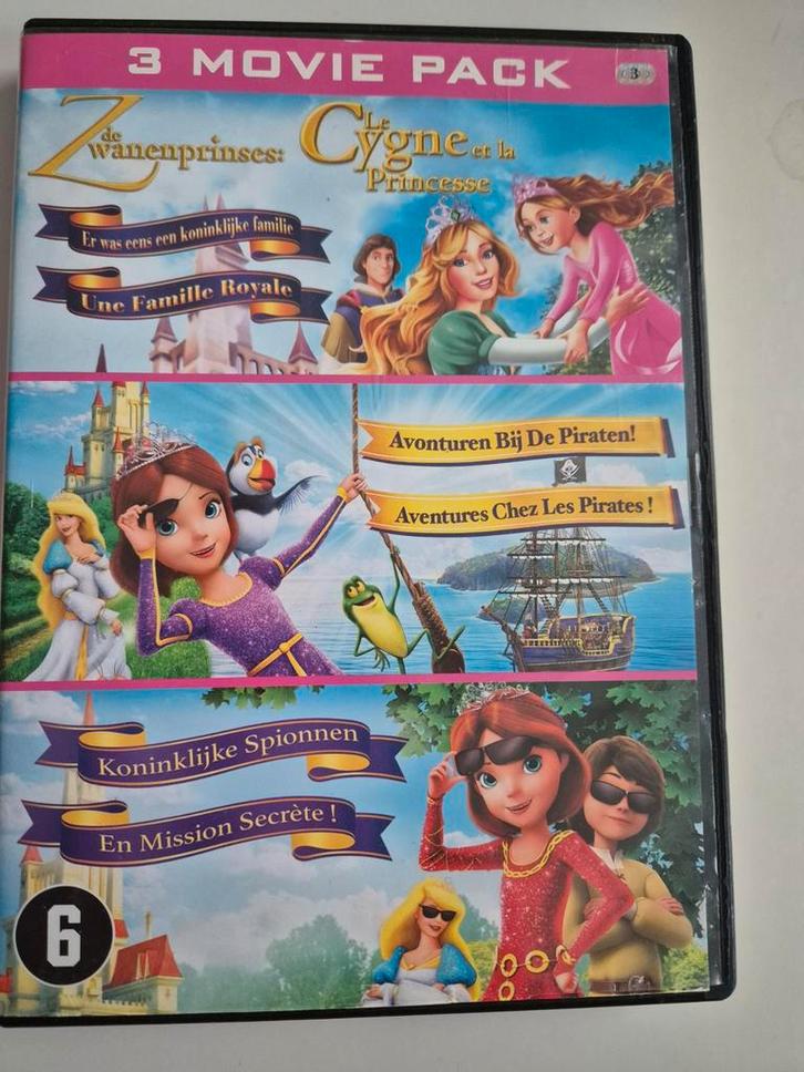 Zwanenprinses dvd met 2 films, Cd's en Dvd's, Dvd's | Kinderen en Jeugd, Zo goed als nieuw, Film, Avontuur, Boxset, Alle leeftijden