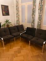 Retro Bankstel set, 2- en 3-zits, Chrome, jaren 70, Ophalen, Overige maten, Minder dan 75 cm, Zo goed als nieuw