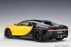 1:18 Bugatti Chiron geel-zwart 2017 Autoart 70994, Auto, Autoart, Nieuw, Ophalen of Verzenden