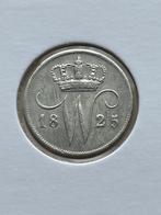 10 cent dubbeltje1825 Utrecht prachtig, Postzegels en Munten, Munten | Nederland, Zilver, Ophalen of Verzenden, 10 cent, Koning Willem I