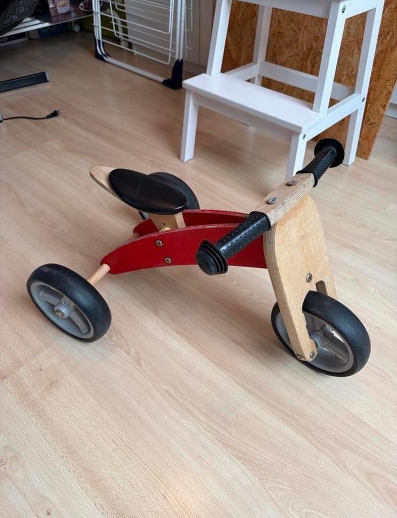 Vintage Houten Driewieler, Ophalen, Gebruikt, Overige merken