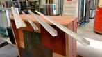 Aluminium hoeklijn profielen glaslatten T-profiel gebruikt, Ophalen, Zo goed als nieuw, 250 mm of meer