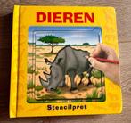 Dieren Stencilpret tekenboek Hardcover Let's Stencil Animals, Ophalen of Verzenden, Nieuw, Boek of Gids