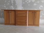 Blank eiken dressoir lades en planken , bovenblad beschadigd, Ophalen, Gebruikt, Eikenhout, Minder dan 100 cm