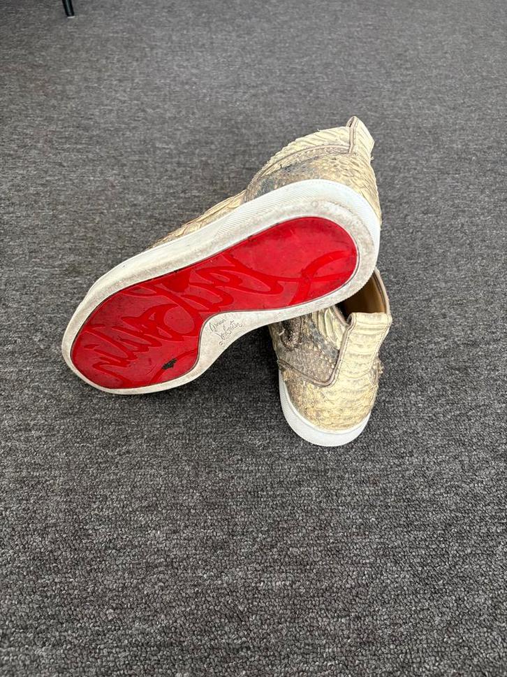 Louboutin Sneakers Python Glow-in-the-Dark EU 40.5, Kleding | Heren, Schoenen, Gedragen, Sneakers of Gympen, Overige kleuren, Ophalen of Verzenden