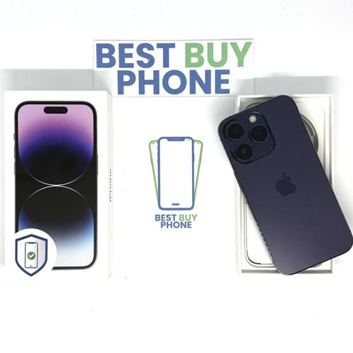 iPhone 14 Pro 256GB paars /kras vrij glas /86% batt /garanti, Telecommunicatie, Mobiele telefoons | Apple iPhone, Zo goed als nieuw