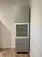BESTA Ikea kast wit. 1 glas deur, wit en bruin, helder glas,, Ophalen, Minder dan 100 cm, 25 tot 50 cm, Glas