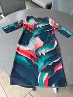 Groen roze/rode Lizzy & Coco jurk, 2 zijden draagbaar, mt L, Verzenden, Maat 42/44 (L), Knielengte, Groen