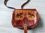 Tas leer olifant Sri Lanka, Ophalen of Verzenden, Zo goed als nieuw, Bruin, Leer
