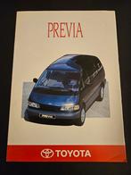 Brochure Toyota Previa 1990, Ophalen of Verzenden, Zo goed als nieuw, Toyota