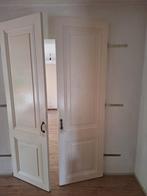 Set Hoge deuren, hard hout, Doe-het-zelf en Verbouw, Deuren en Horren, Ophalen, Gebruikt, 80 tot 100 cm, 215 cm of meer