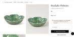 Bordallo Pinheiro Cabbage schaal – groen keramiek (29,5 cm), Ophalen, Keramiek, Nieuw, Schaal of Schalen