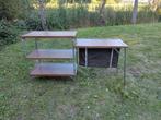 Vintage kampeerkeuken kampeerkastje retro kamperen, Caravans en Kamperen, Kampeermeubelen, Ophalen, Zo goed als nieuw, Campingstoel