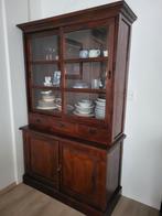 Houten Keukenkast met Glasdeuren, Gebruikt, 100 tot 150 cm, Klassiek, Ophalen of Verzenden