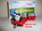 Thomas de Trein Trackmaster Push Along Merlin met Tender, Ophalen of Verzenden, Zo goed als nieuw