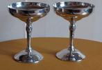set van 2 coupes, gemerkt Plator silverstone, Spain, Huis en Inrichting, Keuken | Servies, Ophalen of Verzenden, Gebruikt, Glas