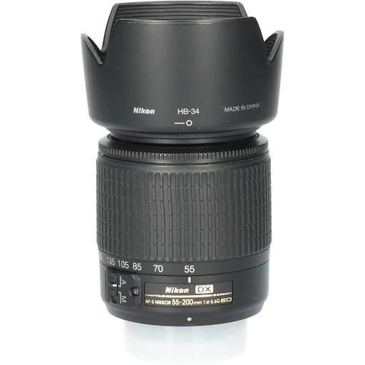 Nikon AF-S 55-200mm F/4-5.6G ED VR DX Lens, Audio, Tv en Foto, Fotografie | Lenzen en Objectieven, Gebruikt, Telelens, Zoom, Ophalen of Verzenden