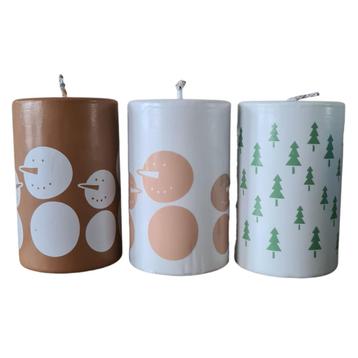 Rustik Lys - Outdoor Pilaarkaars Christmas s/3 beschikbaar voor biedingen