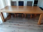 Eetkamertafel, Huis en Inrichting, Tafels | Eettafels, Ophalen, Gebruikt, Eikenhout, 200 cm of meer