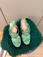 Frida leren sleehak mt. 41groen, Kleding | Dames, Schoenen, Zo goed als nieuw, Groen, Sandalen of Muiltjes, Ophalen of Verzenden