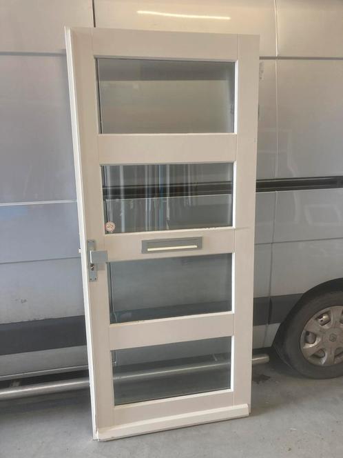 Hardhouten voordeur 93*210,5, Tuin en Terras, Schuttingen, Nieuw, Minder dan 3 meter, Ophalen