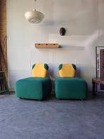 Vintage stoel fauteuil Memphis Italie Morozzi design, Huis en Inrichting, Fauteuils, Ophalen, Gebruikt, Hout, Design italiaans memphis