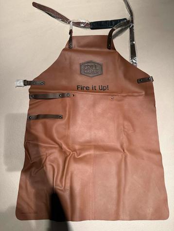 Hide and Stitches grillmaster leder schort beschikbaar voor biedingen