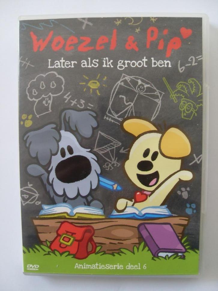 Woezel en Pip 6 (originele dvd) later als ik groot ben, Cd's en Dvd's, Dvd's | Tekenfilms en Animatie, Gebruikt, Europees, Tekenfilm