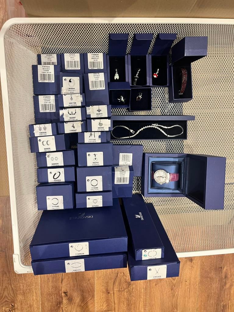 Grote collectie Swarovski sieraden, Ophalen of Verzenden, Zo goed als nieuw, Overige materialen, Overige merken