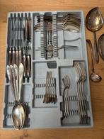 Gero 90 verzilverde bestekset, Huis en Inrichting, Keuken | Bestek, Ophalen, Gebruikt, Zilver, Bestekset