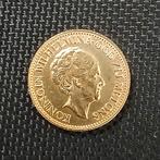Gouden tientje 10 Gulden Wilhelmina 1933 verguld naslag, Verzenden, Goud, Koningin Wilhelmina, Losse munt