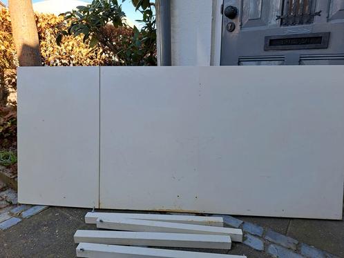 Witte tafel 180 cm lang x 80 breed, Huis en Inrichting, Tafels | Eettafels, Gebruikt, 50 tot 100 cm, 150 tot 200 cm, Vijf personen of meer