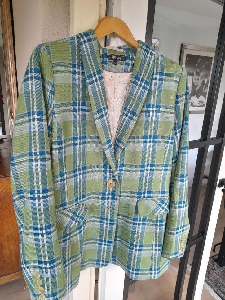 Prachtig king louie colbert /blazer mt 42 groen ruit Nieuw!, Kleding | Dames, Jasjes, Kostuums en Pakken, Nieuw, Jasje, Maat 42/44 (L)
