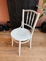 Authentieke Thonet-stijl caféstoel | vintage | gebogen hout, Ophalen, Wit, Zo goed als nieuw, Eén